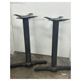 (2) 28" Commercial Restaurant Table Bases