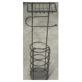 25.5" Bronze-finish Metal Freestanding Toilet