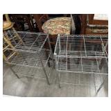 (2) 23"x13.5"x30" 3 Tier Wire Shelving Rack