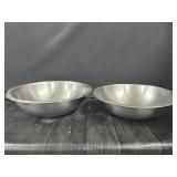 (2) 15.5" Stainless Mixing Bowls