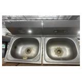 32"x17" Double-Bowl Kitchen Sink