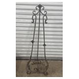 51" Wrought Iron Easel Fleur-de-lis Accents