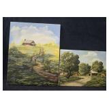 (2) Oil on Canvas Paintings