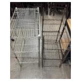 (2) 23"x13.5"x30" 3 Tier Wire Shelving Rack