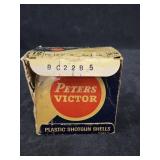 Vtg Peters Victor Box w/Assorted Shotgun Shells