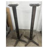 (2) 40" Commercial Restaurant Table Bases