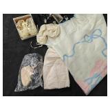 Vintage baby clothes & cookie cutters