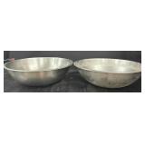 (2) 20" Stainless Mixing Bowls