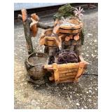9" Resin Tabletop Water Fountain w/ LED Lights