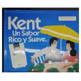 Kent Cigarettes Metal Ad Sign