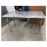 60?x30?35? Stainless Steel Work Table, Rusted