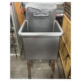 20.5"x21.5"x36" Stainless Single Compartment