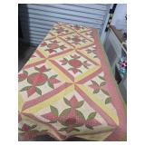 88"ï¿½72" Old Handmade Quilt