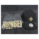 NWT Sz 2X New Orleans Saints T-Shirt & Ball Cap