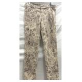 Sz 10 Paisley Patterned Embroidered Pants