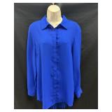 Sz M Sharon Young Blouse w/Pleated Back