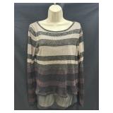 Sz M White House Black Market Metallic Striped