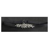BCBGMAXAZRIA Jeweled Woven Elastic Waist Belt