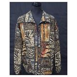 Sz Med Vintage Erin London 100% Silk Jacket