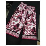Sz 10 Joseph Ribkoff Paisley Wide-leg Cropped