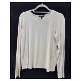 Sz: M, Eileen Fisher White Long Sleeve Top