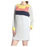 Sz M BCBGMAXAZRIA Cally Color-Blocked Tunic D