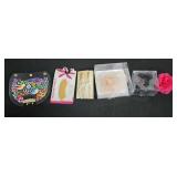 NIP Nine West Rose Fabric Brooch, (2) More F