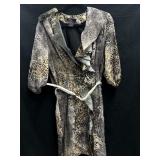 Sz L  Alberto Makali Print Dress