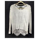 Sz: M, Generation Love White Embroidered Shirt