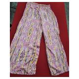 Sz Med Hale Bob Wide Leg Boho Pants