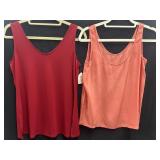 Sz Small  NWT Red Tank & Coral Camisole