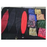 (4) Cumberbands & (8) Silk Handkerchiefs