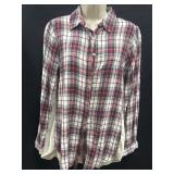 Sz S KYLA SEO Aileen Festival Boho Red Plaid