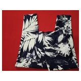 Sz 8 Vince Camuto Blue Palm Tree Floral Print