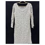 Sz: M, Peter Nygard, Lace Sheath Sleeve Dress