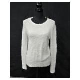 Sz Med White Sweater & Sz 14/16 Polka Dot Dress