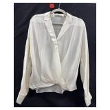 Sz: 6, Vince White Blouse w/Sophisticated
