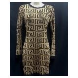 Sz M Fitted Silhouette Dress