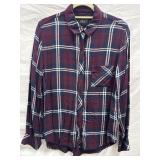 Sz: M, Rails Maroon Button Down Shirt