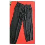 Sz Med Silk Georgette Crepe Jogger Pant