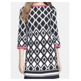 NWT Sz 10 Joseph Ribkoff Geometric Print Dress
