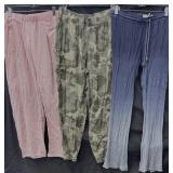 (3) Sz L Pull On Style Pants
