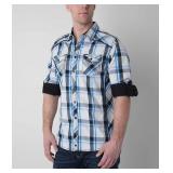 BKE Sz 3X Mens Plaid Snap Western Shirt