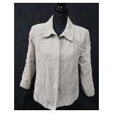 Sz Med Christopher & Banks Faux Suede Open Front