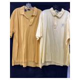 (2) Sz: XL, Yellow Shirts Jeff Rose & Legend