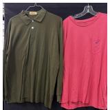 (2) Sz: XL, Mens T-Shirts, Polo & Paul Stuart