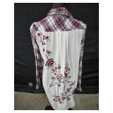 Sz Small Kyla Seo White and Red Embroidered p