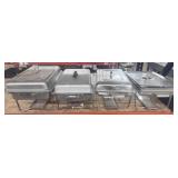 (4) Chafing Dish 9 Liter 9.5 Quart Stainless
