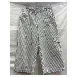 Sz 8 Irene Allison Striped Cargo Pants