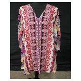 Sz Small Hale Bob Silk Caftain V-Neck Top